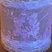 Barattolo in vetro decorato in stile vintage con juta pizzo rosa e bianco serie The old vintage jar
