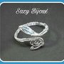 SILVER SNAKE: Bracciale a Serpente In Alluminio Argento