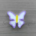 Calamita farfalla dalle ali spiegate in legno