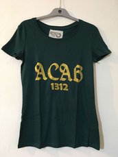 T-shirt modello ACAB (verde)