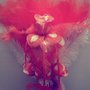 bouquet a forma di ventaglio con fiori di perline 