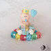 Cake topper Bebè Auguri Principino con cubetti multicolor scritta AUGURI, personalizzabile, cake topper per compleanno e battesimo bimbo e bimba 