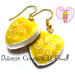 Orecchini Cheesecake al limone - miniature kawaii idea regalo - handmade