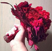 bouquet di fiori di perline fatte a mano 