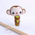 Scimmietta pencil topper, decorazione per matita in feltro e pannolenci (matita inclusa)