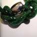 Collana DARK GREEN  cm.100 rete con anello