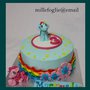 Cake Topper compleanno di zucchero ispirato al cartoon Mini Pony