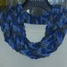 Sciarpa collana realizzata ad uncinetto multicolore 