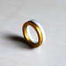 Anello bianco e oro, anello minimalista, anello moderni