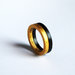 Anello nero e oro, anello minimalista, anello moderni