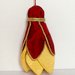 Nappa rossa e giallo oro - decorazioni per mobili antichi o shabby-chic