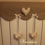 Copritermosifone pois con cuoricini Shabby Chic