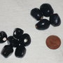 Set 10 perle in ceramica nere