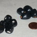 Set 10 perle in ceramica nere