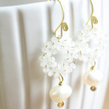 Ivory and Co Tiara di cristalli d'oro e perle d'acqua dolce Embrace