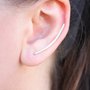 Orecchini Scalatori Ottone Minimal Ear Cuff Orecchini Arco Ear Climber