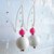 Orecchini pendenti in giada -pink-