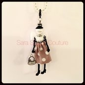 Collana con Bambolina -  My Little Doll by Sara Susan Couture 