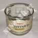 Vaso artigianale bottiglia Rum Pampero Aniversario con sacca in pelle idea regalo arredo design