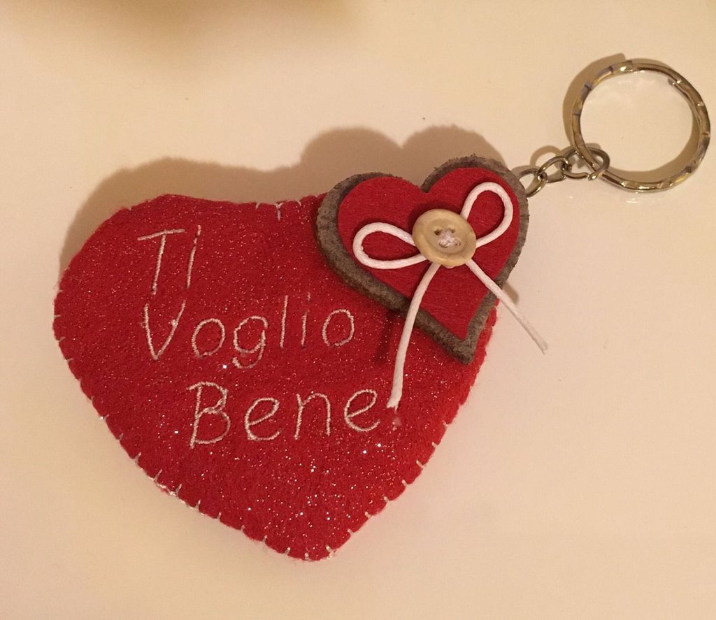 Cuore Portachiavi Rosso - Feste - Idee Regalo - Di Le Creazioni Di - Foto 7