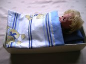 A bed linen for doll