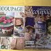  6 RIVISTE DECOUPAGE CON  CARTE