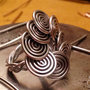 ANELLO WIRE COLOR ALLUMINIO CON SPIRALI