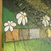 margherite in verde relievo - Flower and green love painting Textured acrylic on canvas