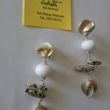 Orecchini pendenti in argento sterling 925 con diaspro dalmata: gioielli fatti a mano - Italia