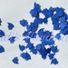 100 Coriandoli a forma di pesciolino di cartoncino blu per scrapbooking