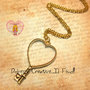 Collana Pastel - Chiave a forma di cuore - handmade kawaii