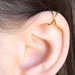 Criss Cross ear cuff orecchino argento oro o oro rosa