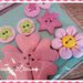 Bottoni artigianali "Pink Flower"