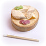 Miniatura in pasta polimerica su base in legno - Salumi e formaggi - Decorazione casa
