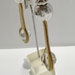 Orecchini lunghi con mezzi cristalli giganti - Collezione "Soutache Mon Amour"