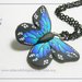 Ciondolo farfalla blu