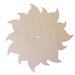 Base Orologio in legno di pioppo a forma di sole per il fai da te , decoupage 3 pz