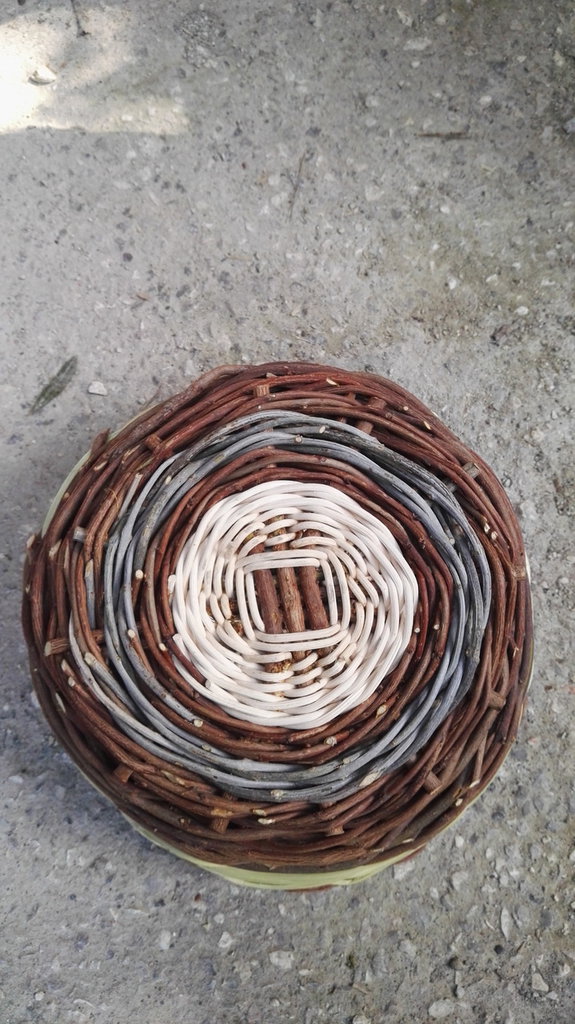 Ounona Cesto Portafrutta Intrecciato A Mano In Rattan Di Plastica – Vassoio Decorativo Color Caffè 20x14x10 Cm - 2