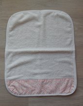 asciugamano asilo in spugna a pois rosa