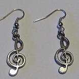 Collana Artigianale Con Ciondolo Chiave Di Violino – Argento Tibetano Su Velluto Nero – Idea Regalo Per Musicisti