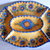 Piatto antipastiera ovale in ceramica dipinta a mano. Decoro Floris