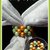 Anello FERMA FOLULARD in tessitura di perle e cristalli VERDE/ARANCIO
