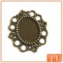 Base cameo color bronzo stile vintage