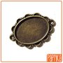 2 Connettori bronzo con base cameo