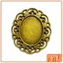 Ciondolo bronzo base per cameo 18x25mm