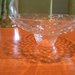 Tazza o bobèche , ricambio per lampadari di Murano, in vetro soffiato