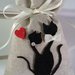 Sacchetti  Porta Confetti Matrimonio, Sacchetti per  confetti  vari eventi con gatti innamorati