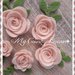Set roselline rosa antico