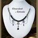 Collana stile gothico con cristalli e pendente swarovski