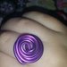 Anello wire viola spirale